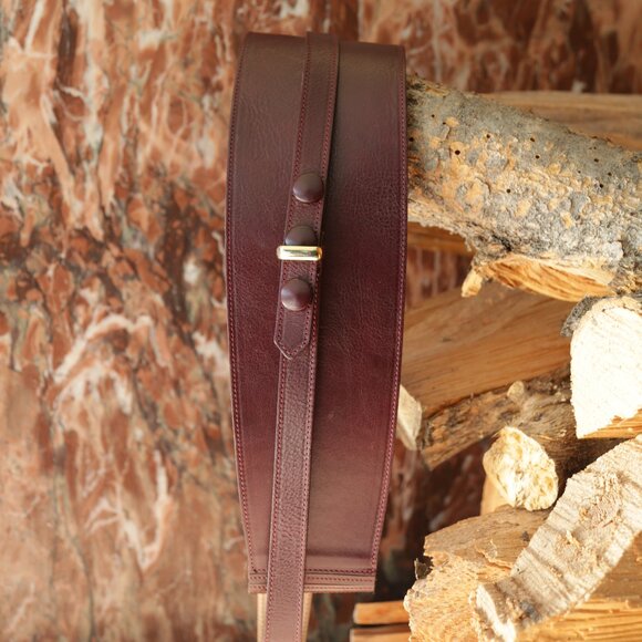 Vintage Isabel Marant Burgundy Leather Belt - Picture 1 of 4
